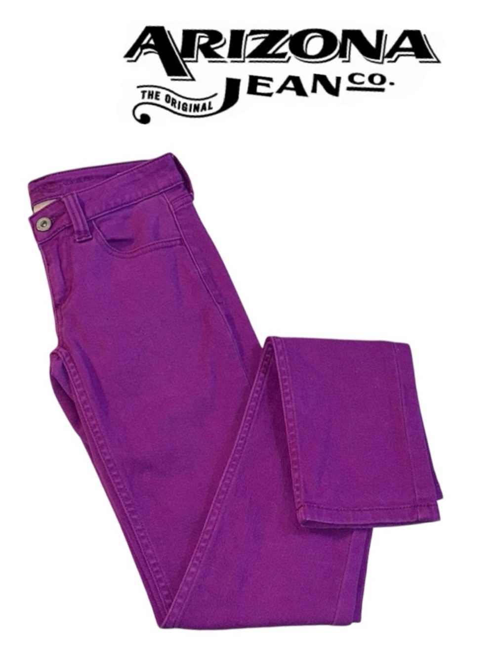 ARIZONA JEAN CO. Super Skinny Purple Jeans Stretch Slender Women's Junior's 0